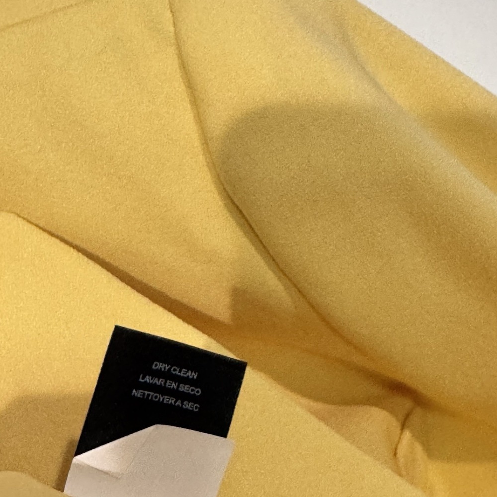 Tahari Blazer Womens 16 Yellow Double Breasted Career Jacket Tailored Old Money - Picture 6 of 11